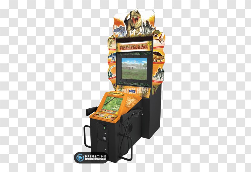 Arcade Cabinet Primeval Hunt Rambo The Lost World: Jurassic Park Game - Electronic Device - Builder's Trade Show Flyer Transparent PNG