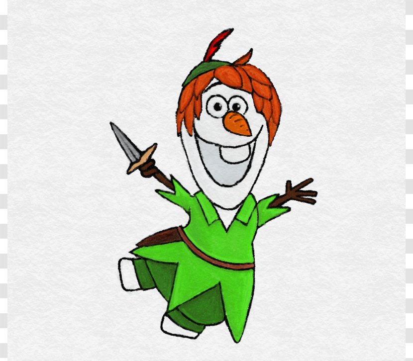 Peter Pan Tinker Bell Olaf Beast And Wendy - Cartoon - Larkspur Flower Tattoo Transparent PNG