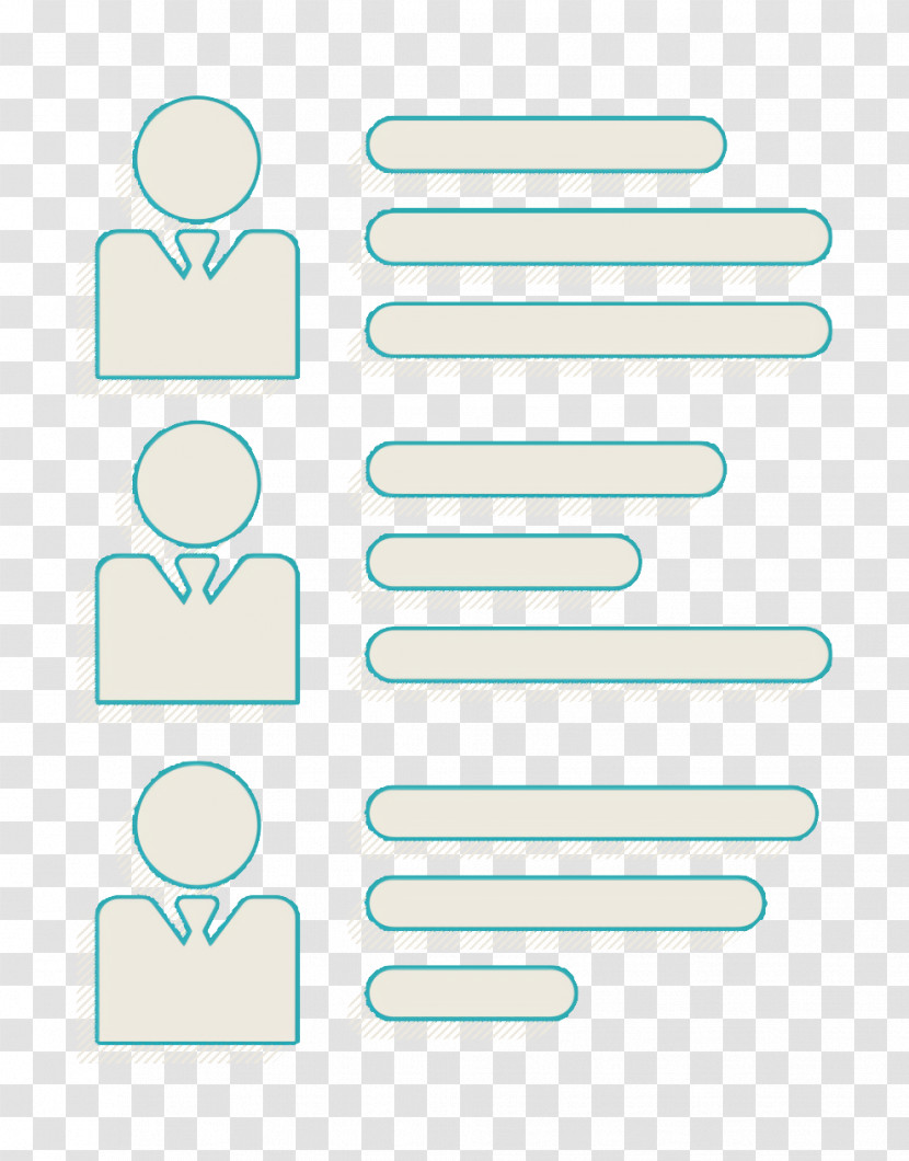 List Icon List With Possible Workers To Choose Icon Job Search Icon Transparent PNG