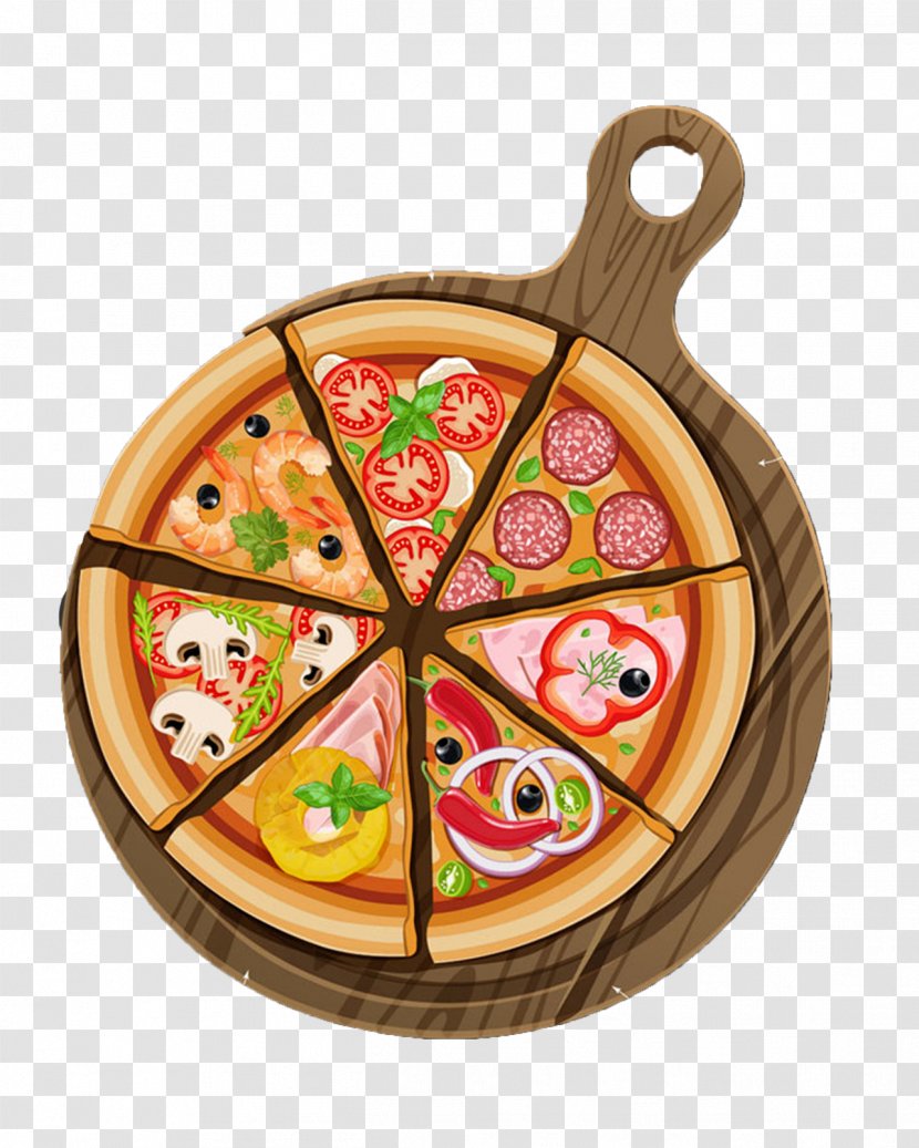 Pizza Fast Food Adobe Illustrator - Restaurant - Hand-drawn Illustration Transparent PNG
