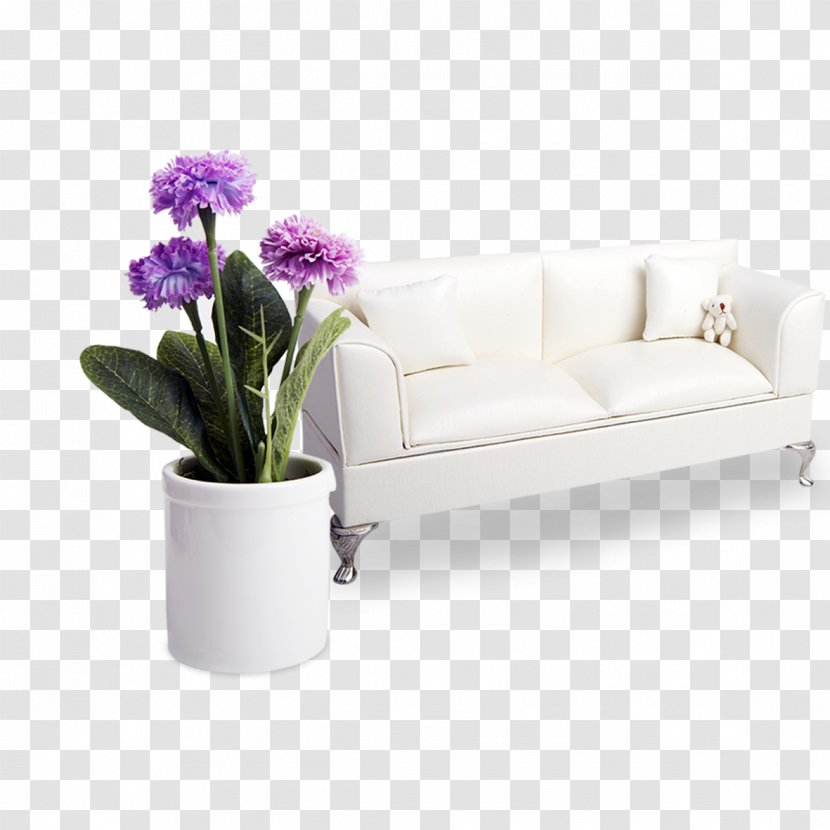 Purple Blue - Flower - Sofa Bonsai Transparent PNG