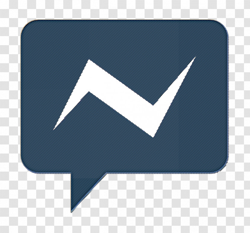 Facebook Icon Messenger Icon Dialogue Assets Icon Transparent PNG