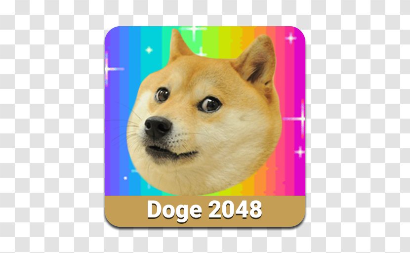 Doge 2048 0 Free Puzzle Game - Cartoon - Dog Transparent PNG