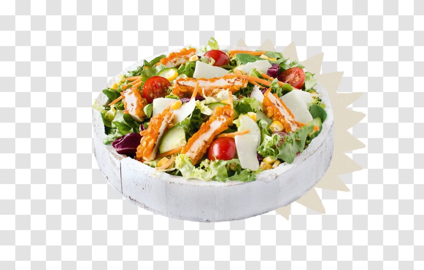 Vegetarian Cuisine Dish Salad Gyro Pasta - Vegetable - Crispy Chicken Transparent PNG