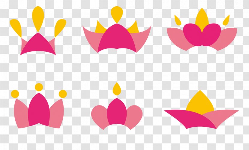 Crown Cartoon Designer - Cute Pink Transparent PNG