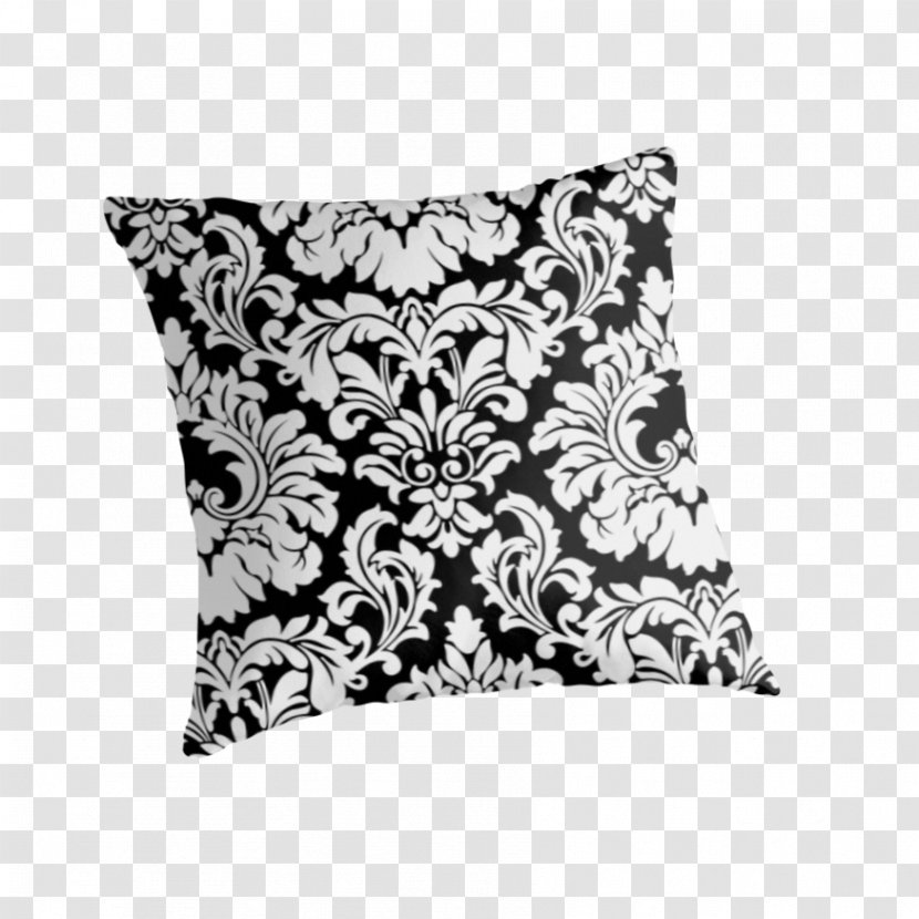 Throw Pillows Cushion White Black M - T-shirts Printed Fabrics Pattern Shading W Transparent PNG