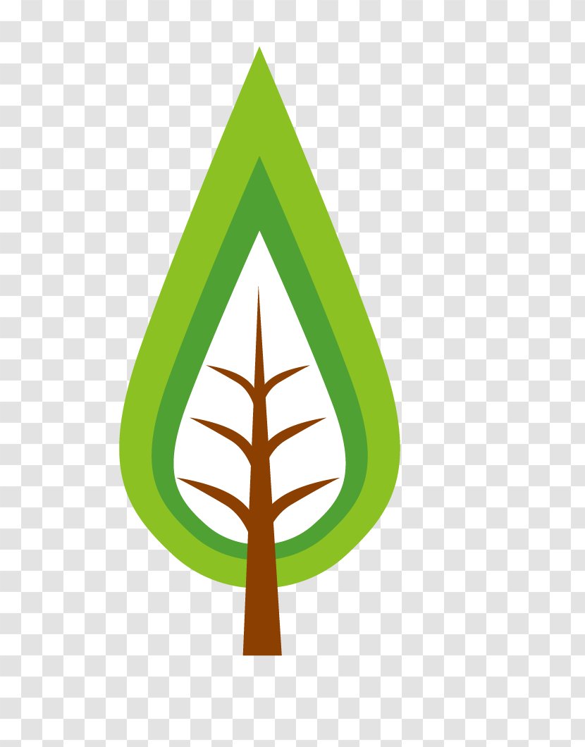 Cartoon Download - Logo - Water Drops Green Trees Transparent PNG