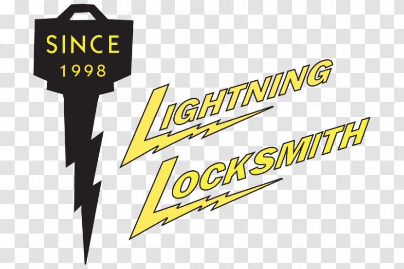 AAA Lightning Locksmith Logo Key Stone Mountain - Yellow Transparent PNG