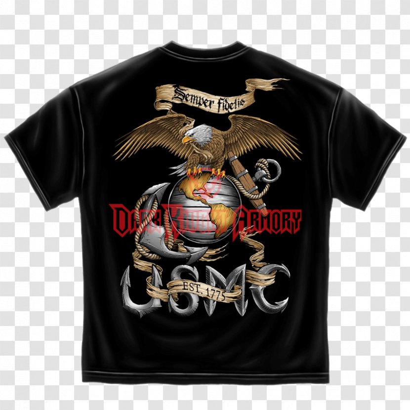 T-shirt United States Marine Corps Semper Fidelis Eagle, Globe, And Anchor - Marines Transparent PNG