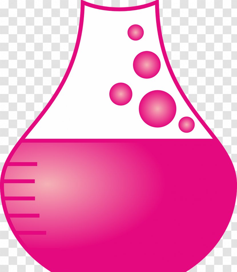 Chemistry Laboratory Flasks Experiment Chemical Reaction - Pink Transparent PNG