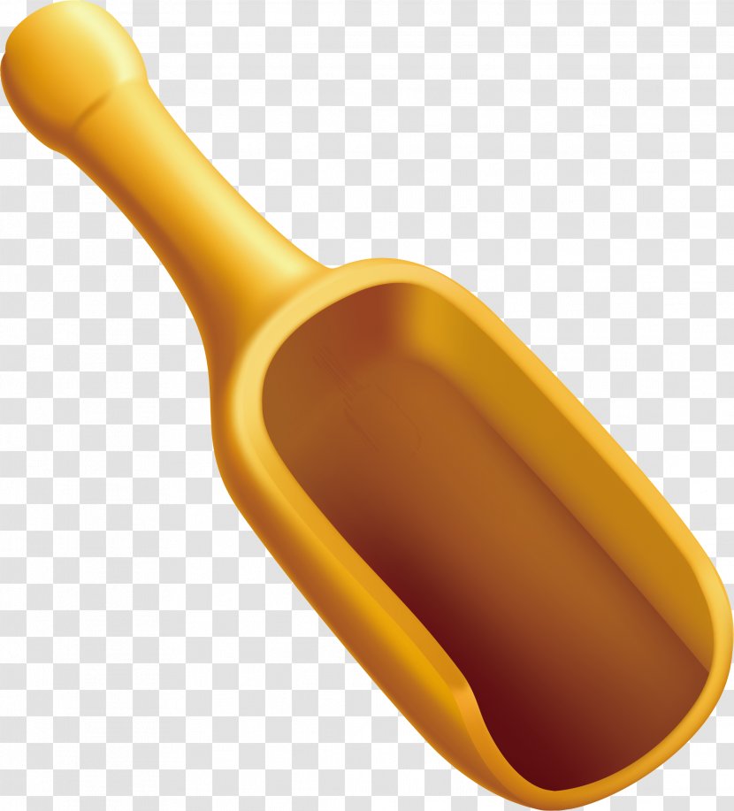 Spoon Yellow - Tableware - Shovel Vector Element Transparent PNG