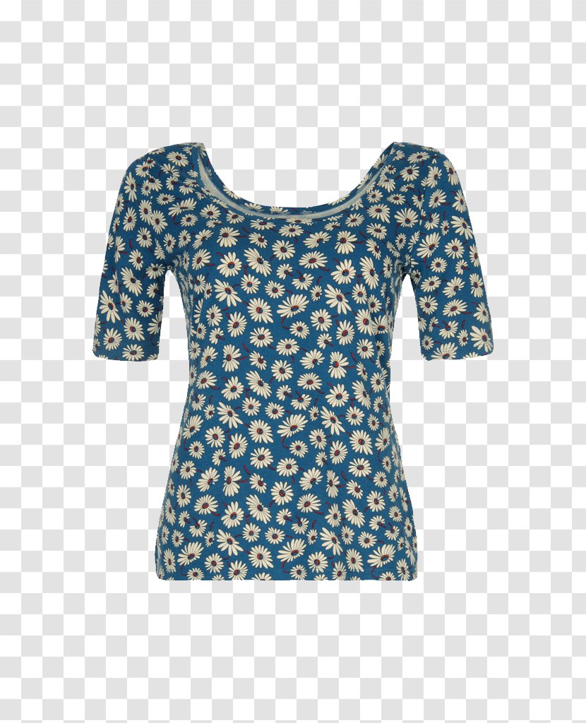 T-shirt Sleeve Shoulder Top Blouse - Blue Transparent PNG