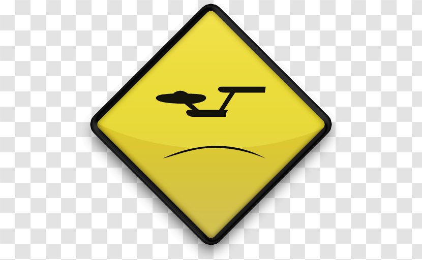Warning Sign Traffic Postpartum Depression Yellow - Star Trek Clipart Transparent PNG