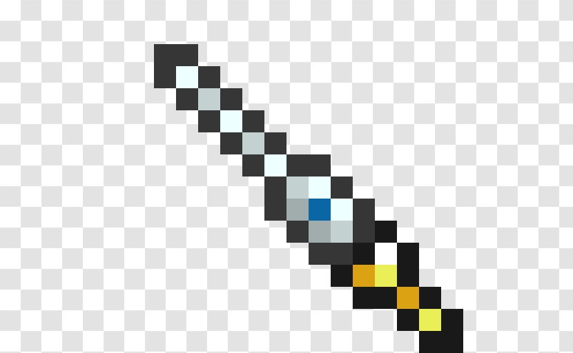Minecraft Weapon Mod Pixel Art - Magnifying Glass - Video Game Transparent PNG