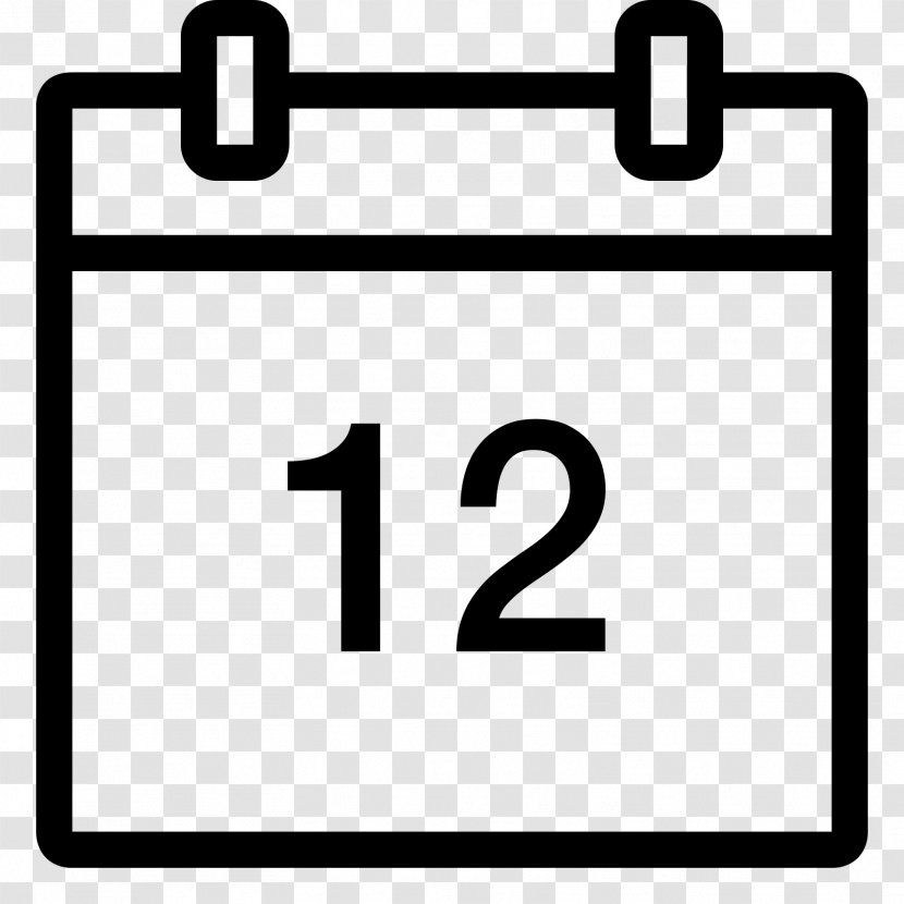 0 - Text - Calendar Icon Transparent PNG