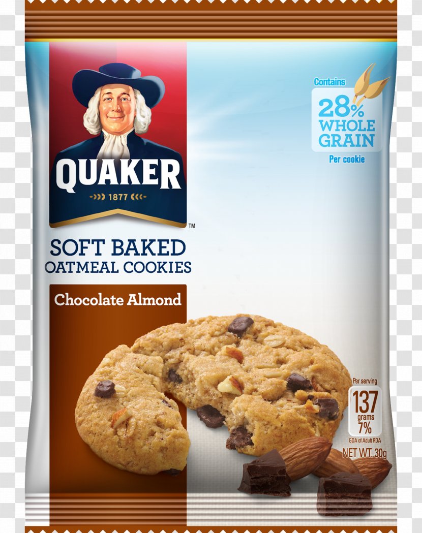 Biscuits Quaker Instant Oatmeal Breakfast Cereal Vegetarian Cuisine Oatcake - Chocolate Transparent PNG