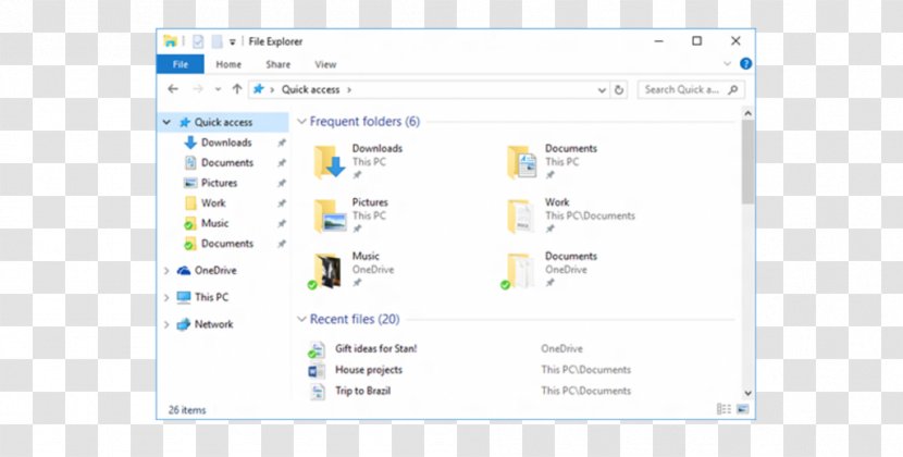Windows 10 File Explorer Operating Systems Internet - Desktop Computers Transparent PNG