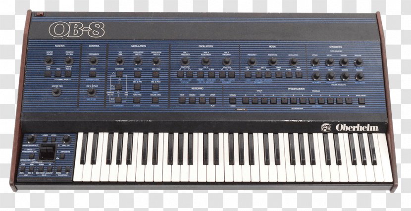 Oberheim OB-Xa OB-8 Analog Synthesizer Musical Keyboard - Frame - Instruments Transparent PNG