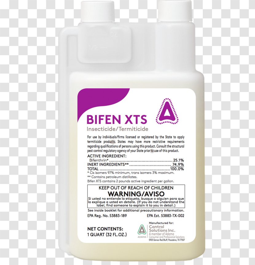 Insecticide Bifenthrin Pest Control Herbicide Lawn - Liquid - Water Gallon Transparent PNG