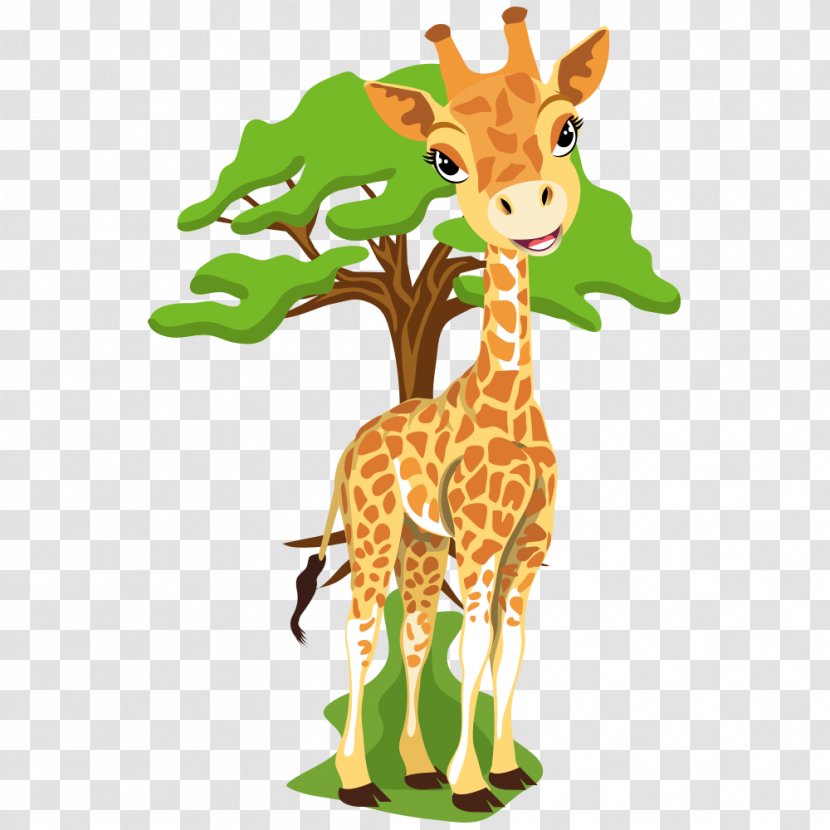 Baby Giraffes Free Content Clip Art - Wildlife - Giraffe Transparent PNG