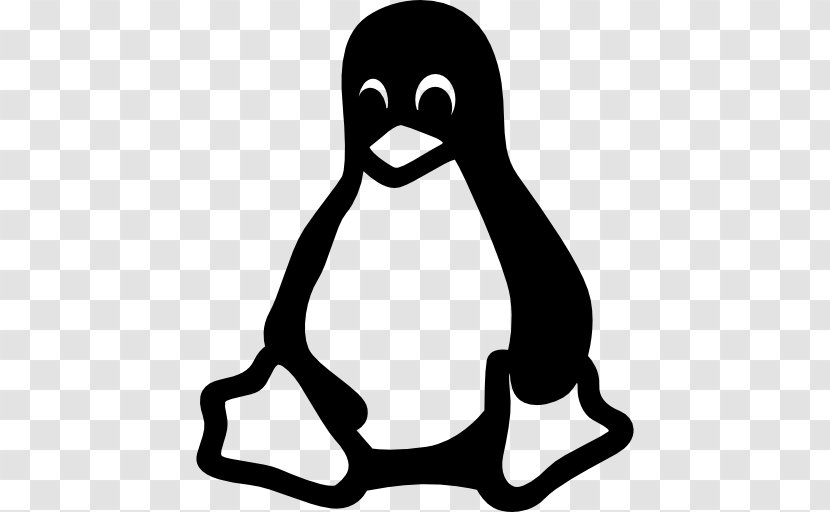 VectorLinux Tux - Silhouette - Linux Transparent PNG