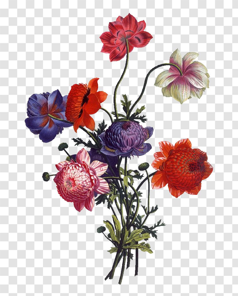 Floral Design Flower Bouquet Cut Flowers Vintage Clothing - Artificial Transparent PNG