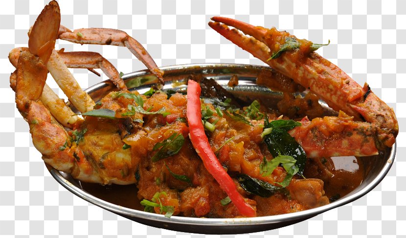 Chilli Crab Chettinad Cuisine Indian Curry - Dishes Transparent PNG
