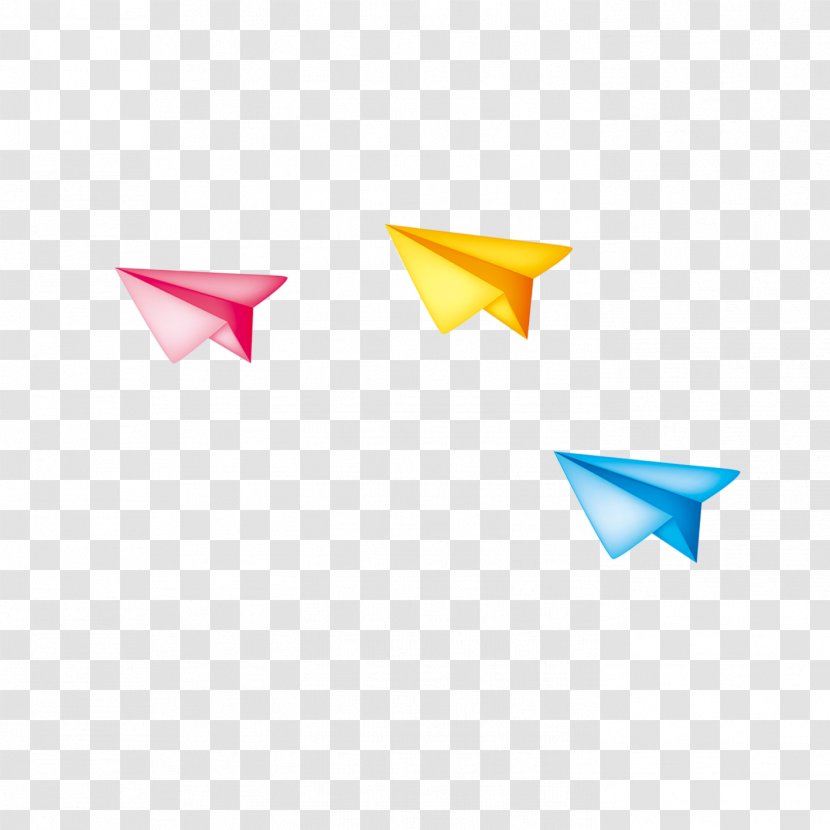 Airplane Paper Plane Child - Dwg - Floating Transparent PNG