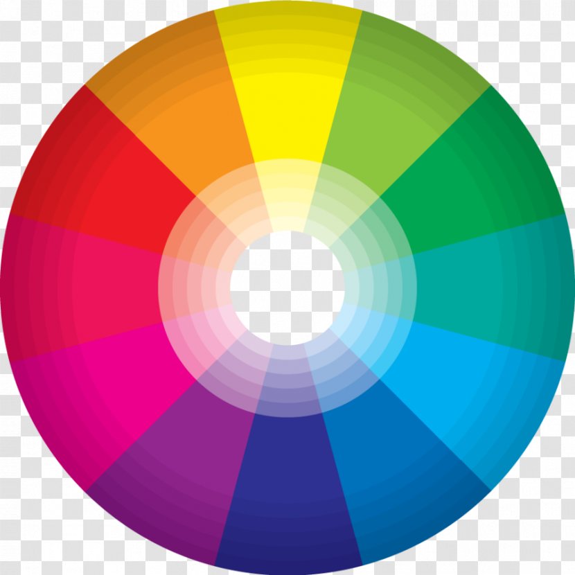 Color Wheel Circle Azure HSL And HSV - Colorimetry - Free Stock Triangle Transparent PNG