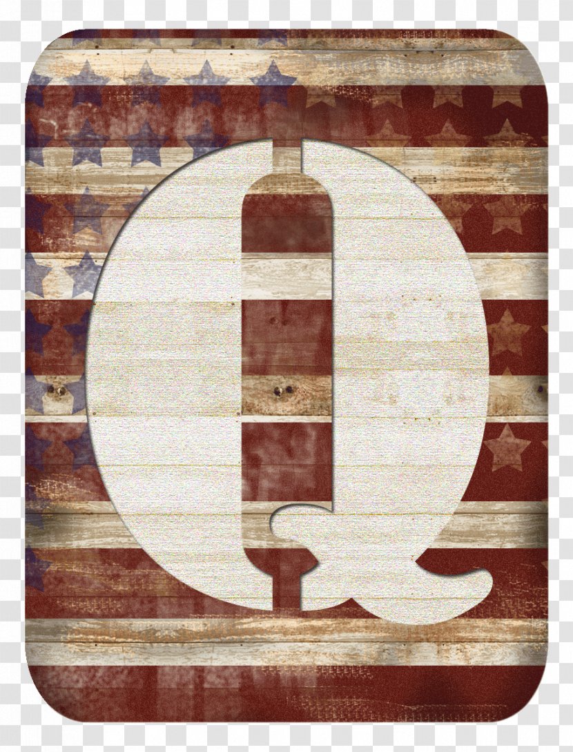 Lettering Alphabet Flag Of The United States - Wood Stain Transparent PNG
