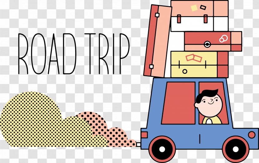 Travel Road Trip Tourism - Material - Cartoon Self Driving Tour Transparent PNG