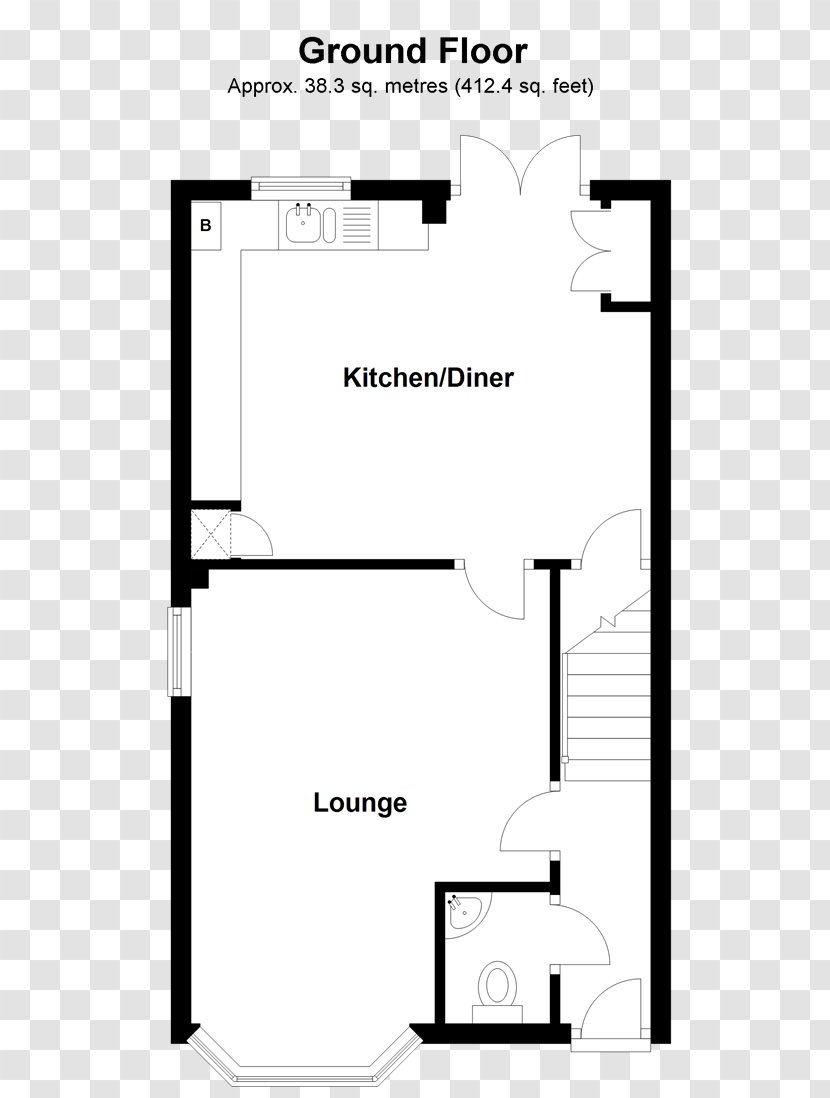 Floor Plan Exeter House Real Estate Apartment - Terraced Transparent PNG