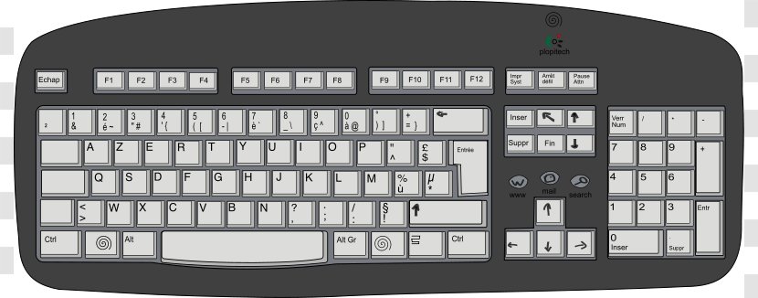 Computer Keyboard Mouse Clip Art - Space Cliparts Transparent PNG