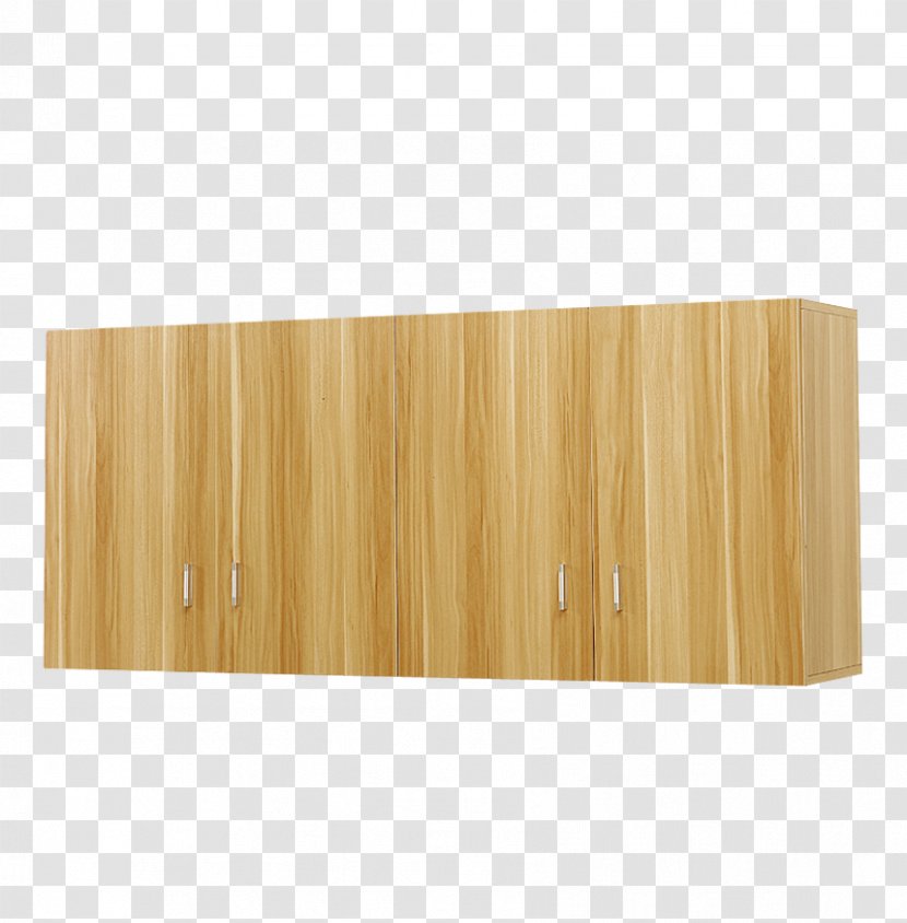 Floor Wood Stain Varnish Plywood Hardwood - Light Walnut Four Door Cabinet Renderings Transparent PNG
