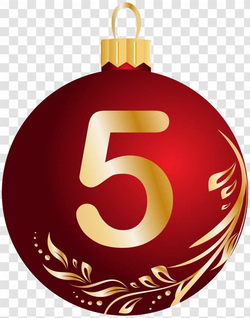 Bronner's Christmas Wonderland Ornament Decoration Tree - Holiday - Ball Number Five Transparent PNG Clip Art Image Transparent PNG