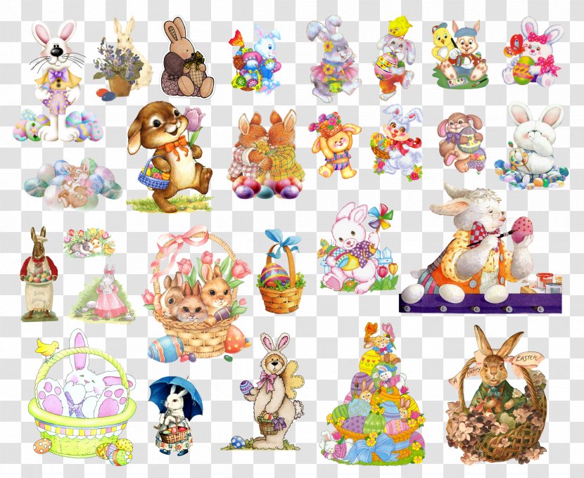 Easter Bunny Hare Clip Art - Last Supper - Rabbit Transparent PNG