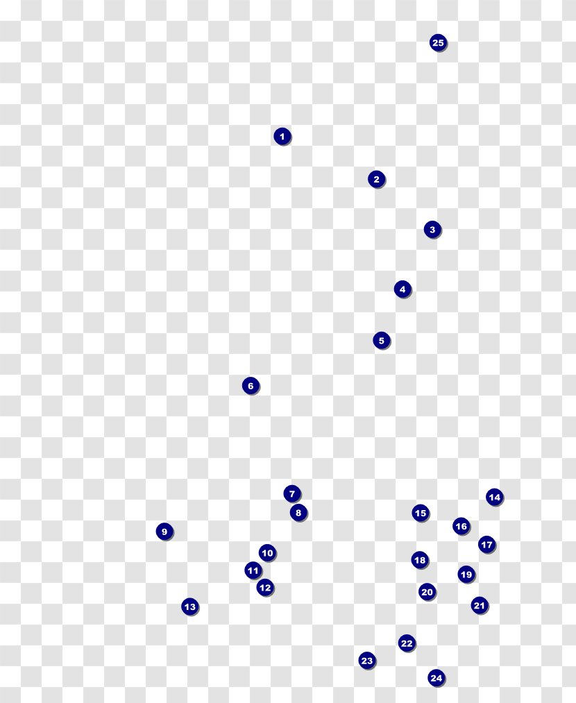Line Point Angle Body Jewellery Font - Blue Dots Transparent PNG