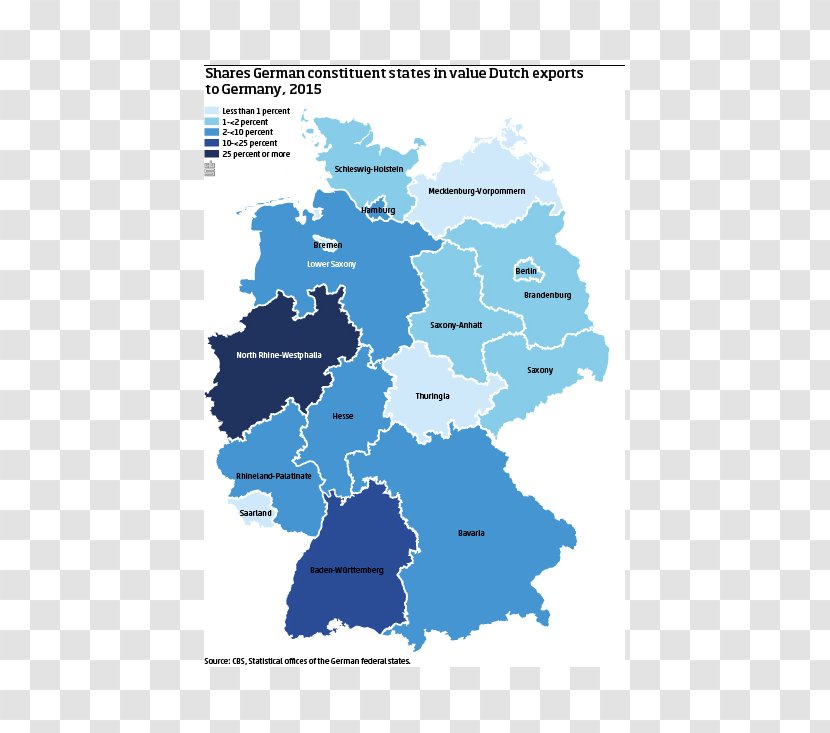 States Of Germany Map Chancellor - Water Resources Transparent PNG