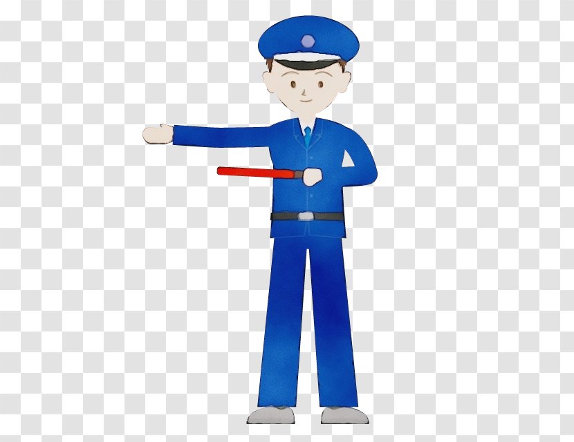 Police Cartoon - Security Guard - Standing Transparent PNG