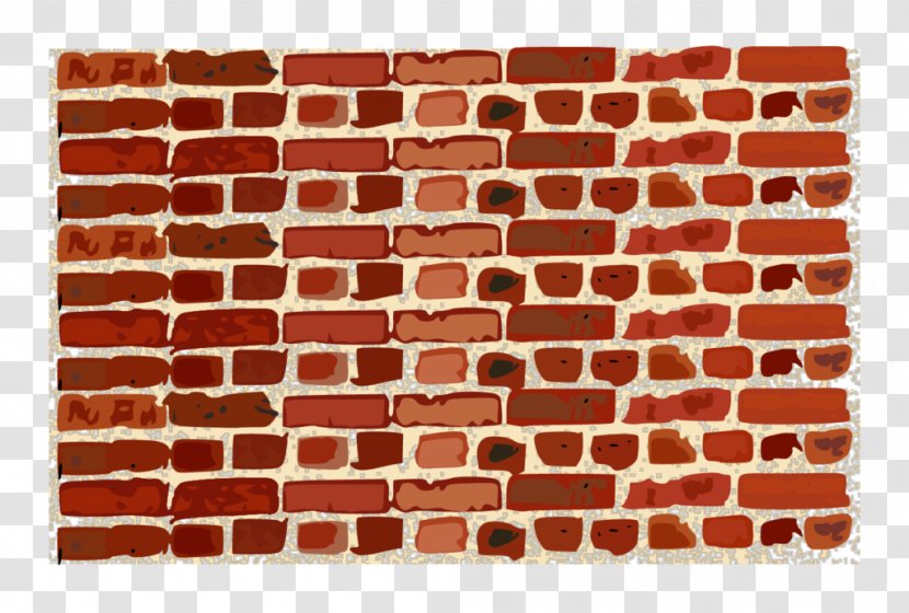 Brick Wall Image Vector Graphics - Orange - Brickwall Transparent PNG