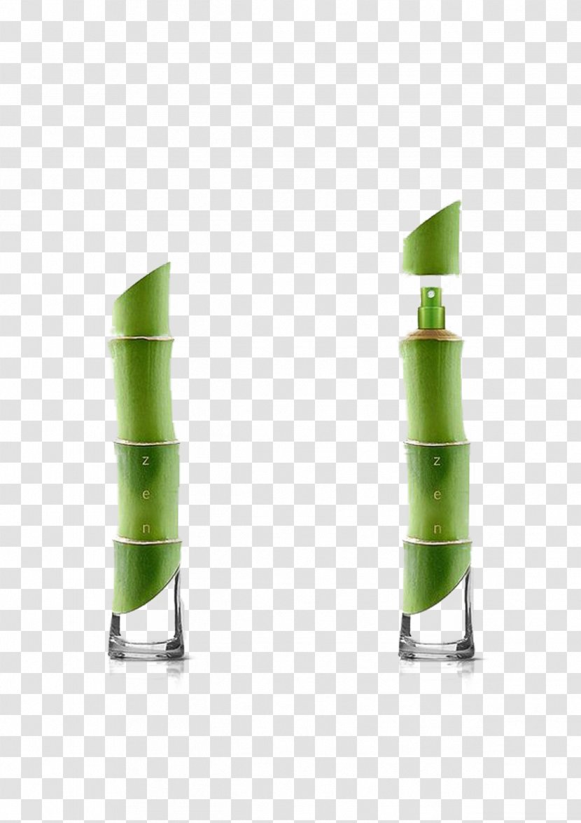Bottle Creativity Download - Green - Creative Perfume Transparent PNG