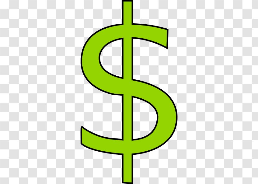 Dollar Sign Money Currency Symbol Clip Art - Green - Of Transparent PNG