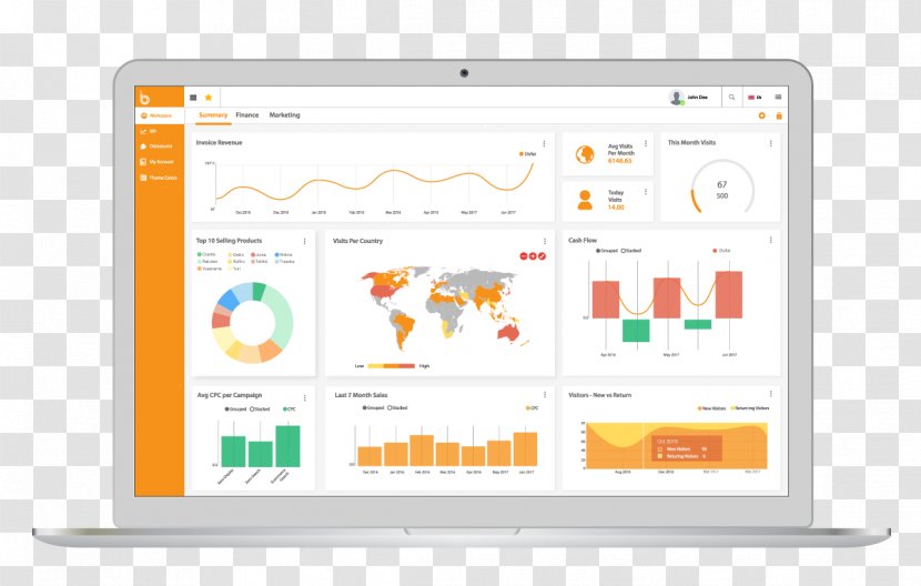 Dashboard Alpha7 Analytics Data Management - Area - Large Analysis Transparent PNG