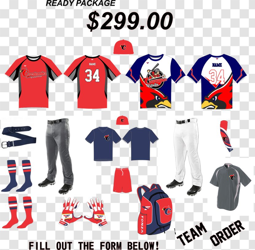 T-shirt Jersey Baseball Uniform Clothing - Sportswear - Tshirt Transparent PNG
