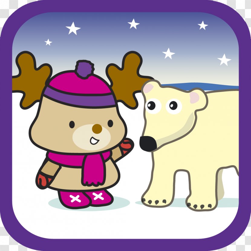 Christmas Book Reindeer Bear Winter - Purple - Pocoyo Transparent PNG