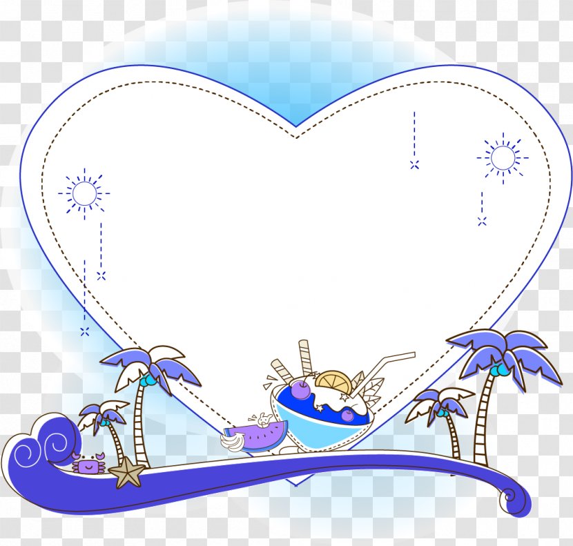 Poster Download - Cartoon - Great Blue Ocean Coconut Transparent PNG