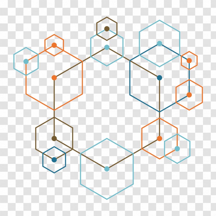 Colored Hexagon - Material - Structure Transparent PNG