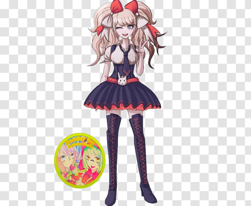 Danganronpa 2: Goodbye Despair V3: Killing Harmony Cosplay Costume Wig - Flower Transparent PNG