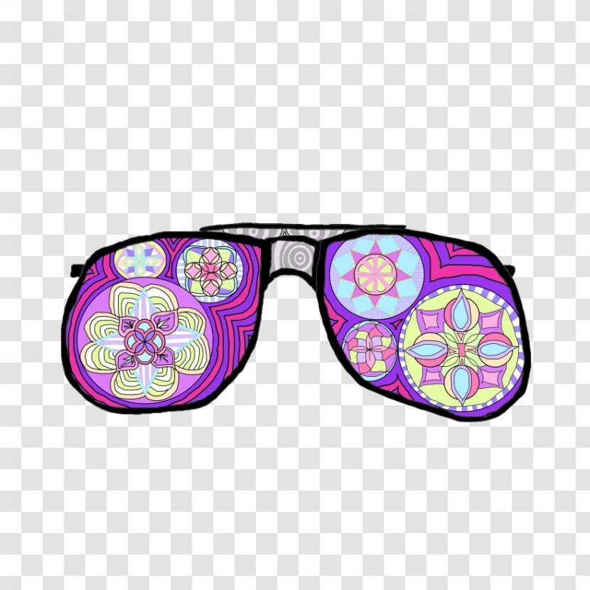 Goggles Sunglasses Purple Product - Violet Transparent PNG