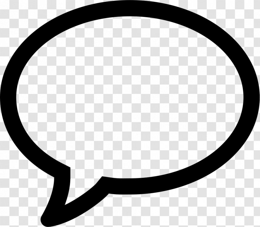 Black And White Monochrome - Speech Balloon Transparent PNG